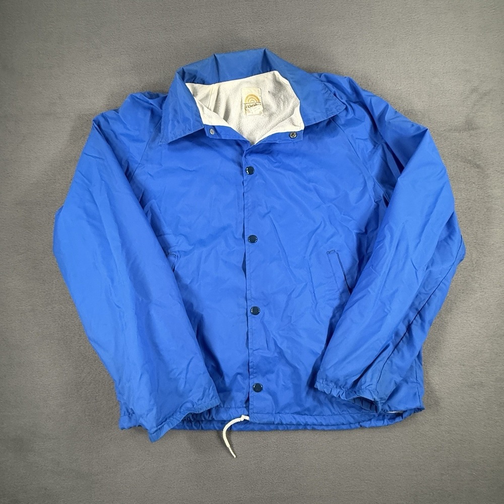 Vtg 80's WEATHER BREAKER Cotton Lined Jacket Nylon Windbreaker USA MADE Mens Med